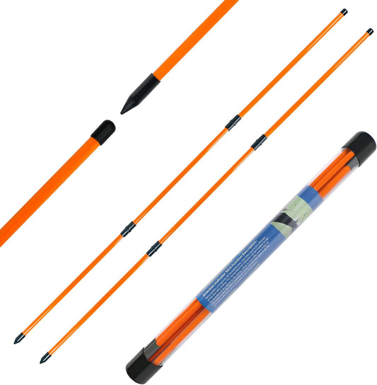 Elevate Your Game with TROLLBIRD 48" Collapsible Golf Alignment Sticks - Perfect Training Aid for Aiming, Putting, and Swing Improvement - 2 Pack with Clear Tube Case