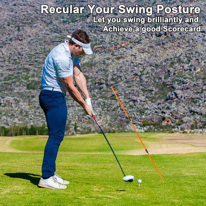 Elevate Your Game with TROLLBIRD 48" Collapsible Golf Alignment Sticks - Perfect Training Aid for Aiming, Putting, and Swing Improvement - 2 Pack with Clear Tube Case