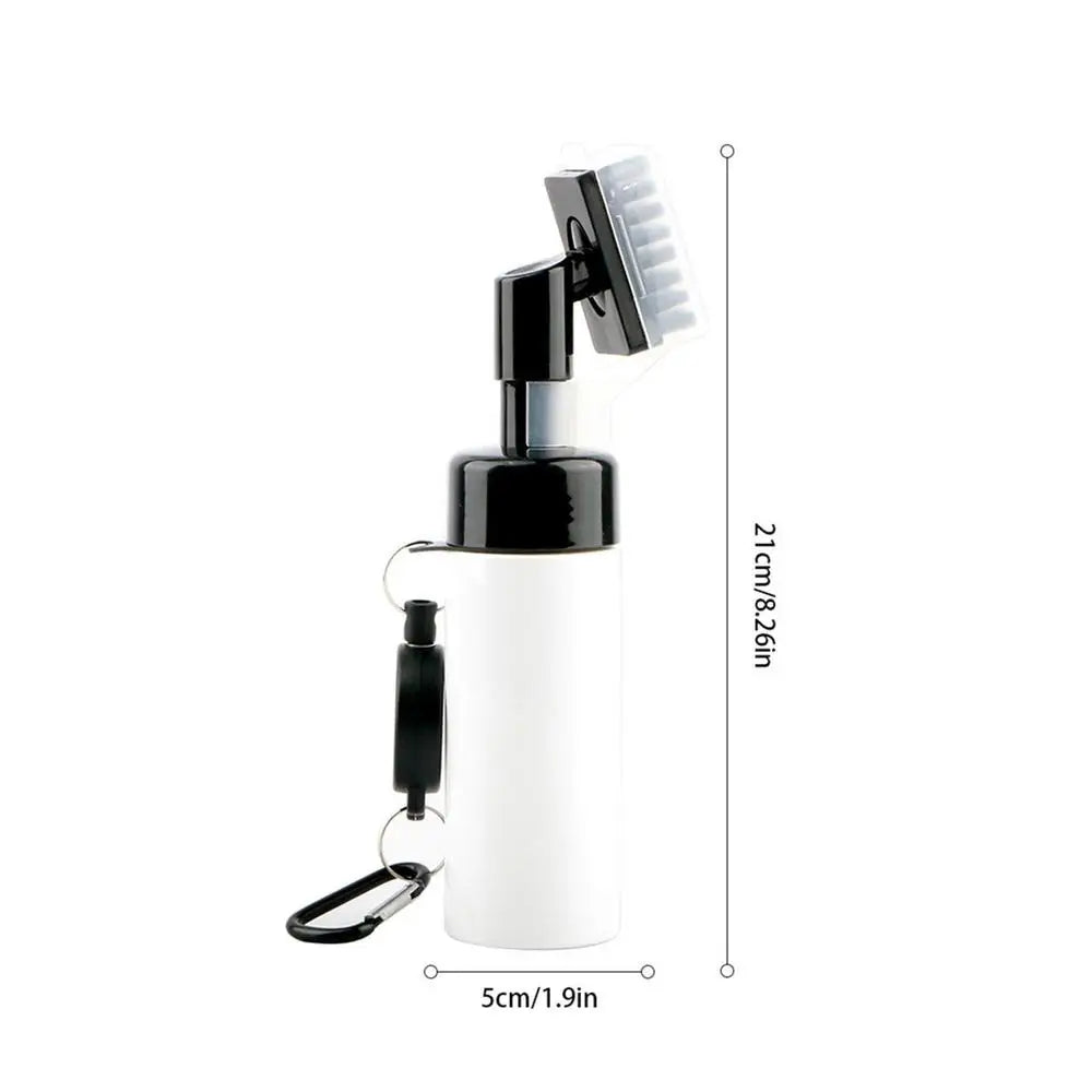 Portable Golf Clubs Cleaning Brush with Built-in Water Dispenser for Effortless Club Care