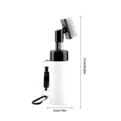Portable Golf Clubs Cleaning Brush with Built-in Water Dispenser for Effortless Club Care