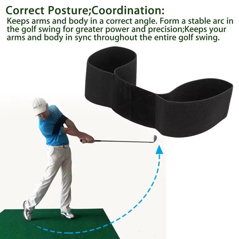 Elevate Your Game with the Professional Elastic Golf Swing Trainer Arm Band - Perfect for Beginners and Pros Alike!