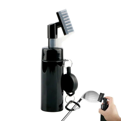 Portable Golf Clubs Cleaning Brush with Built-in Water Dispenser for Effortless Club Care