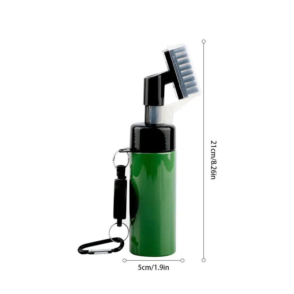 Portable Golf Clubs Cleaning Brush with Built-in Water Dispenser for Effortless Club Care